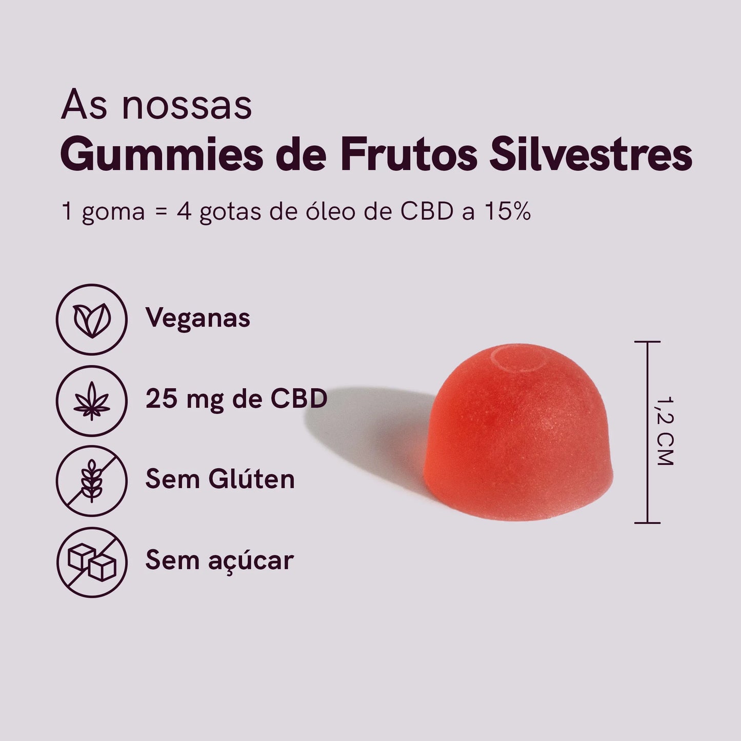 CBD Gummies (1500mg) Frutos silvestres