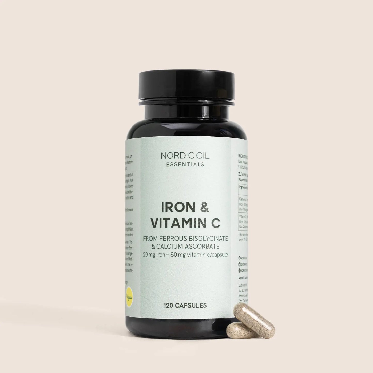 Cápsulas de Ferro e Vitamina C