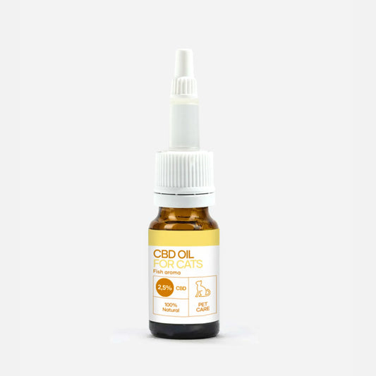Óleo de CBD para Gatos - peixe (2,5%)