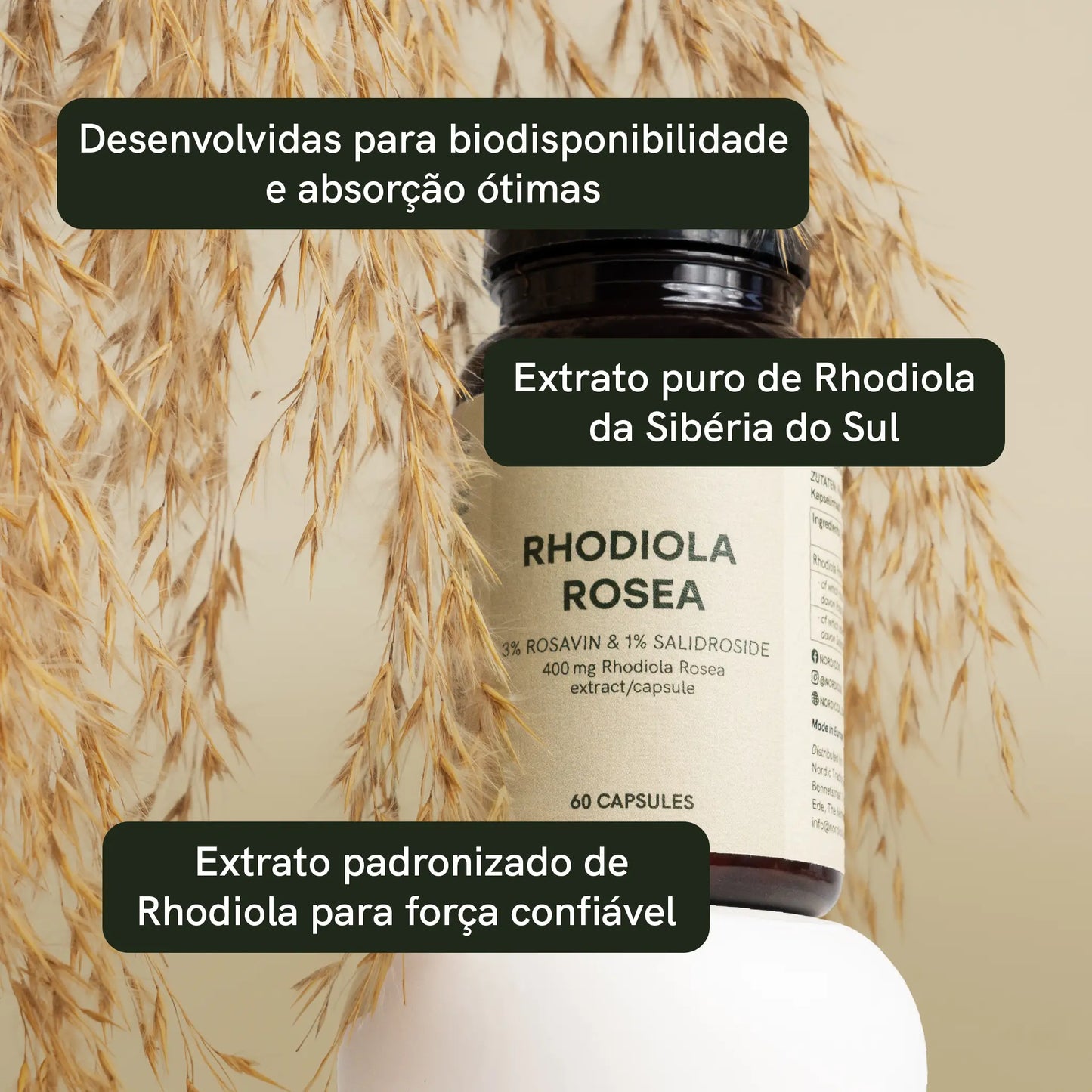 Cápsulas de Rhodiola Rosea