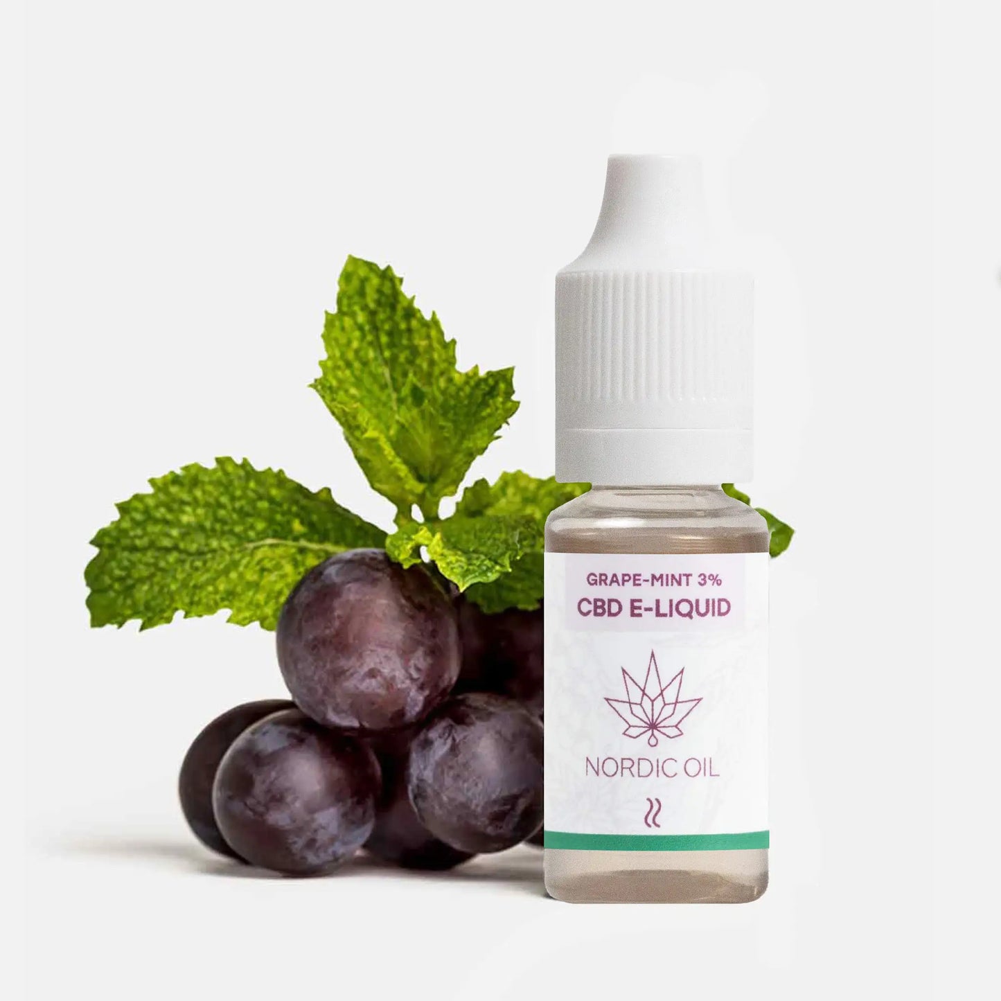 E-Líquido de CBD uva e menta