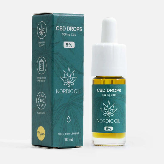 Óleo CBD - Embalagem e produto