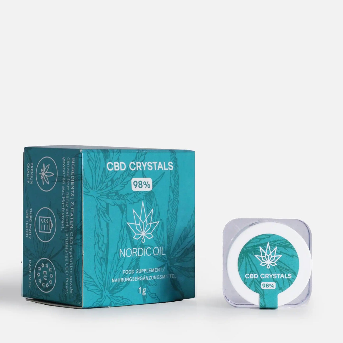 CBD Crystals - Embalagem e Produto