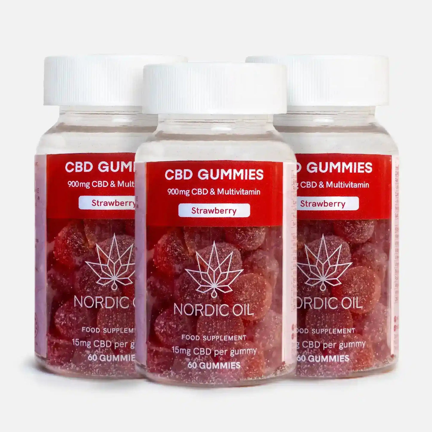 3POR2: CBD Gummies (900mg) Morango