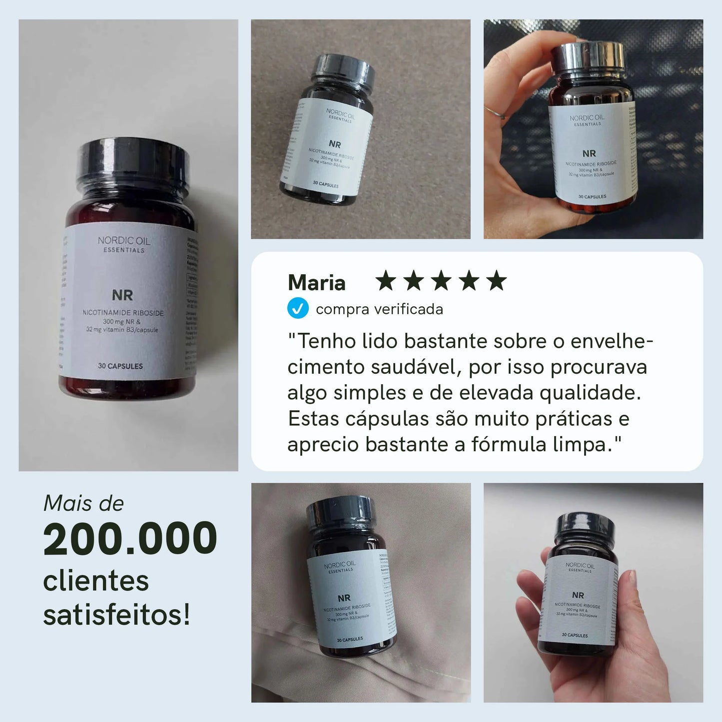 Cápsulas de Ribosídeo de Nicotinamida (NR)