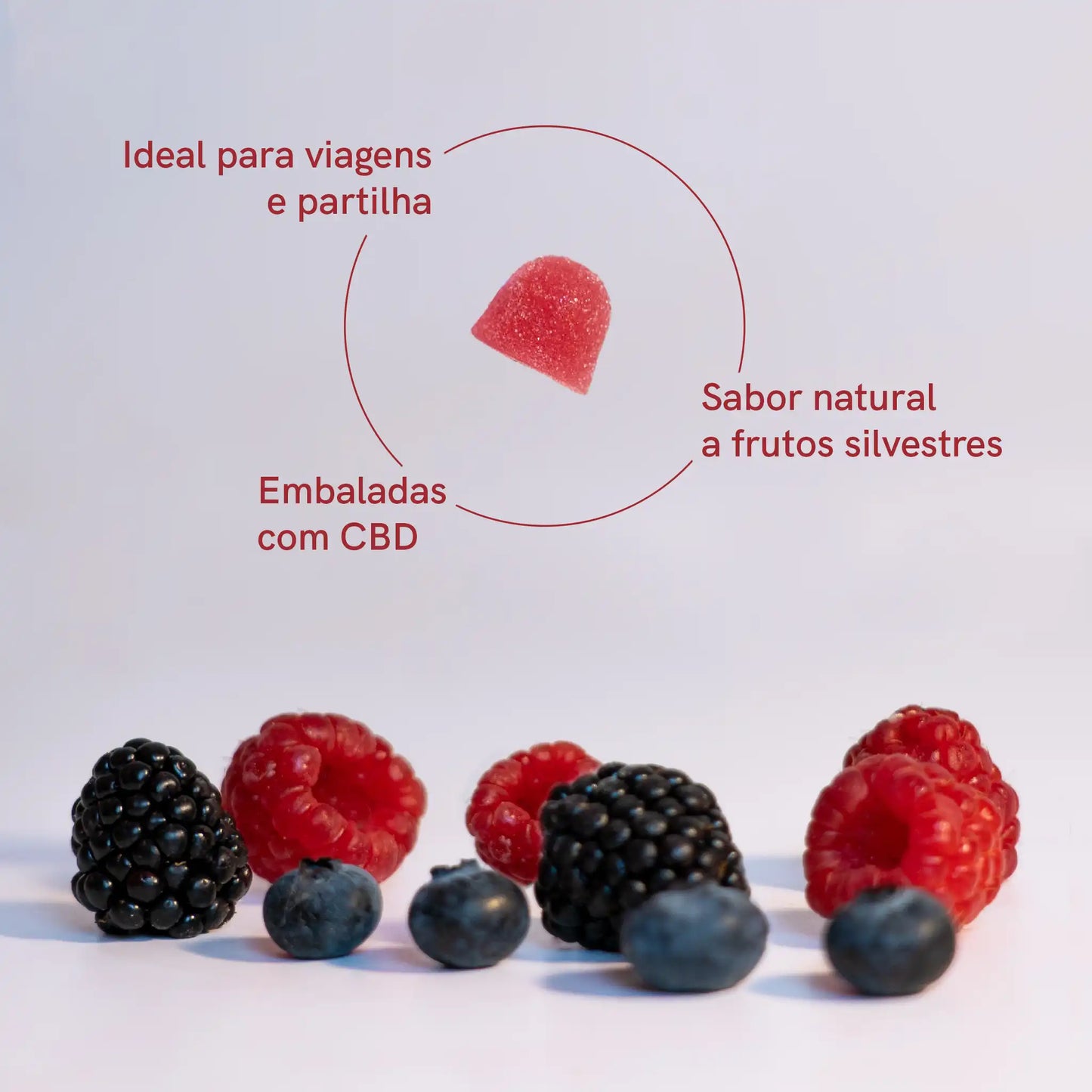 3POR2 CBD Gummies (1500mg) Frutos silvestres