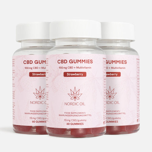 3POR2: CBD Gummies (900mg) Morango