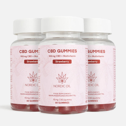 3POR2: CBD Gummies (900mg) Morango