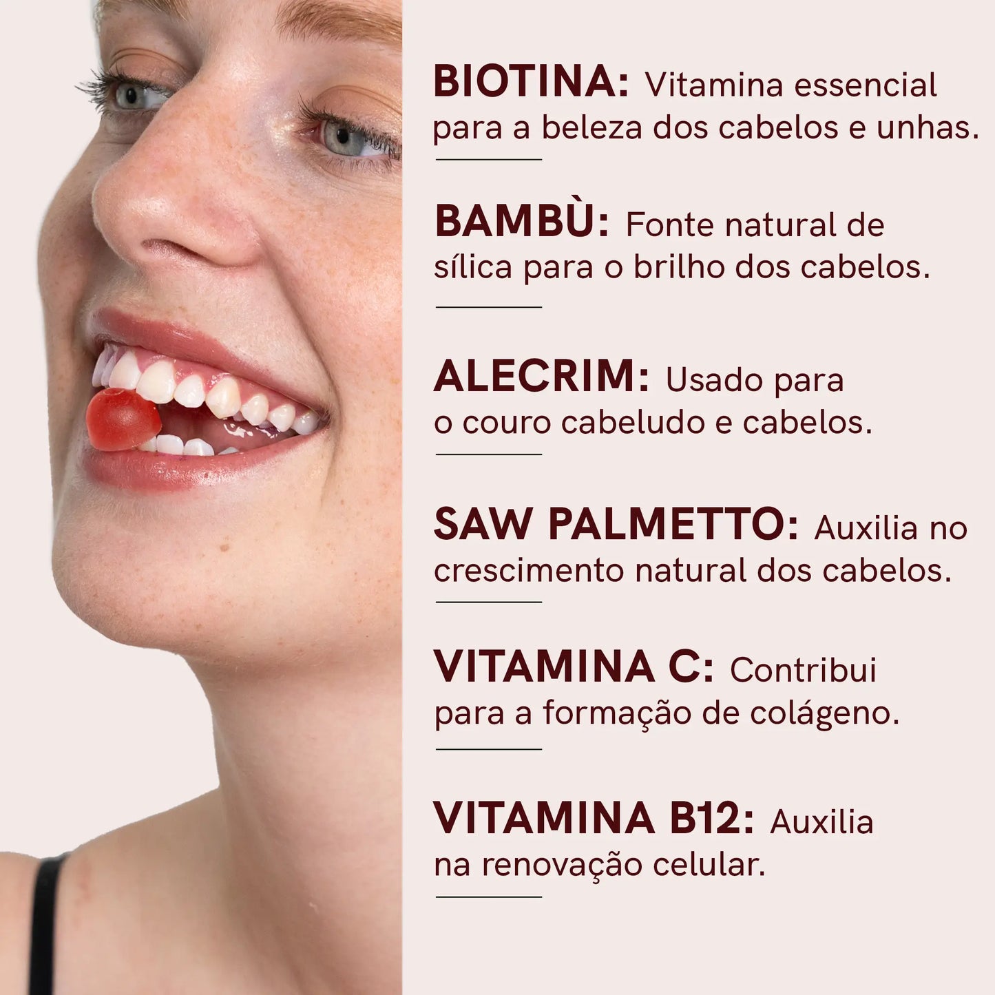 Gomas para Cabelo, Pele e Unhas