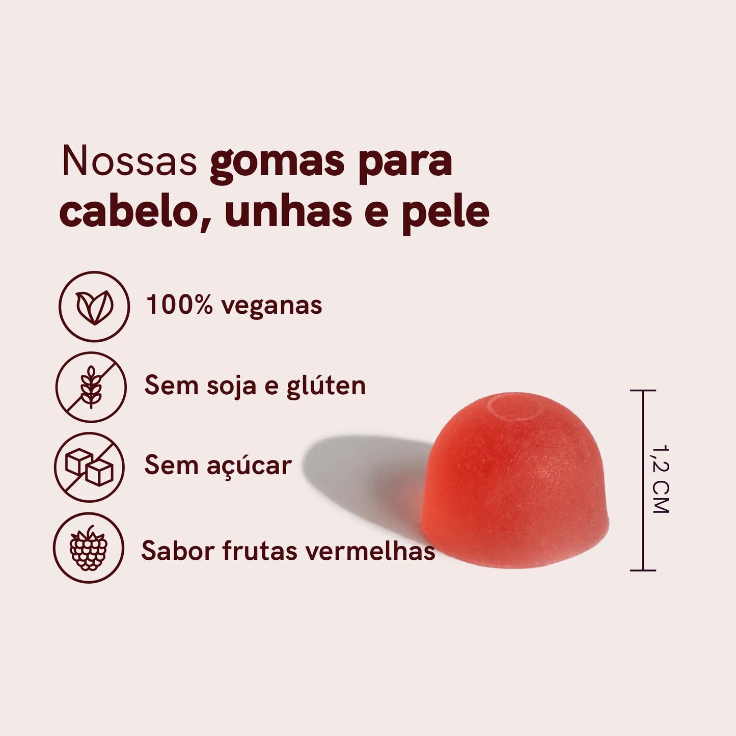 Gomas para Cabelo, Pele e Unhas