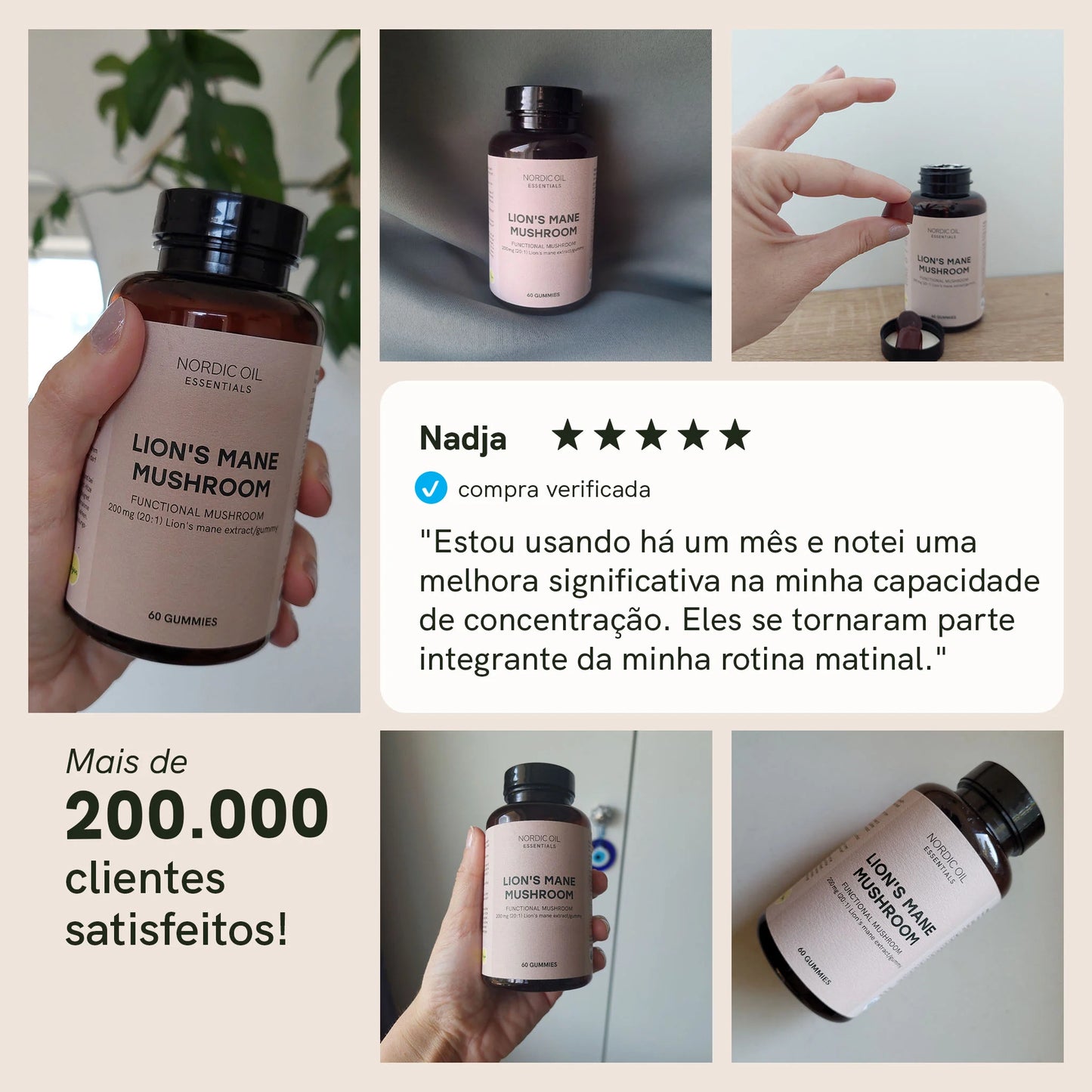 Gummies de Cogumelo Lion's mane