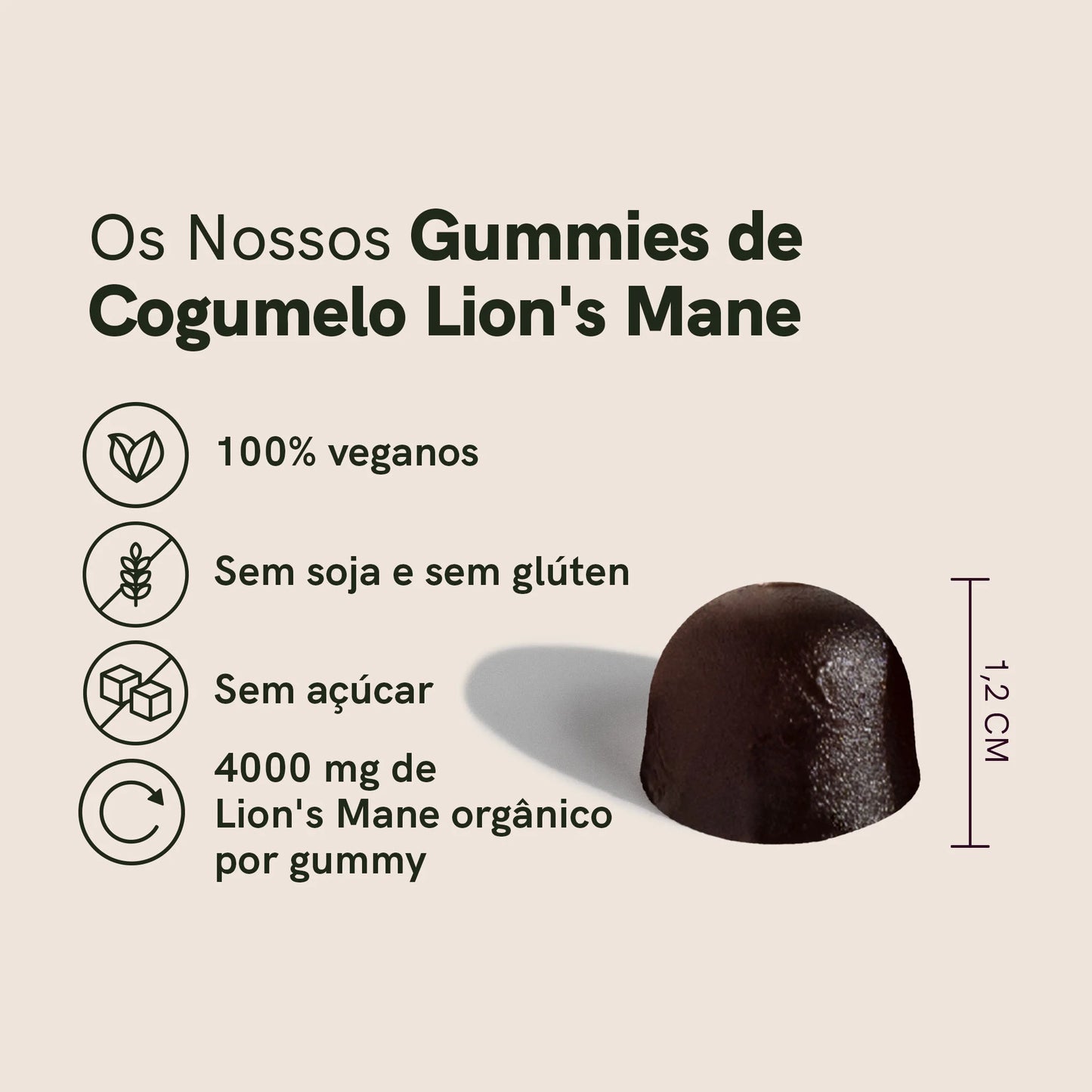 Gummies de Cogumelo Lion's mane