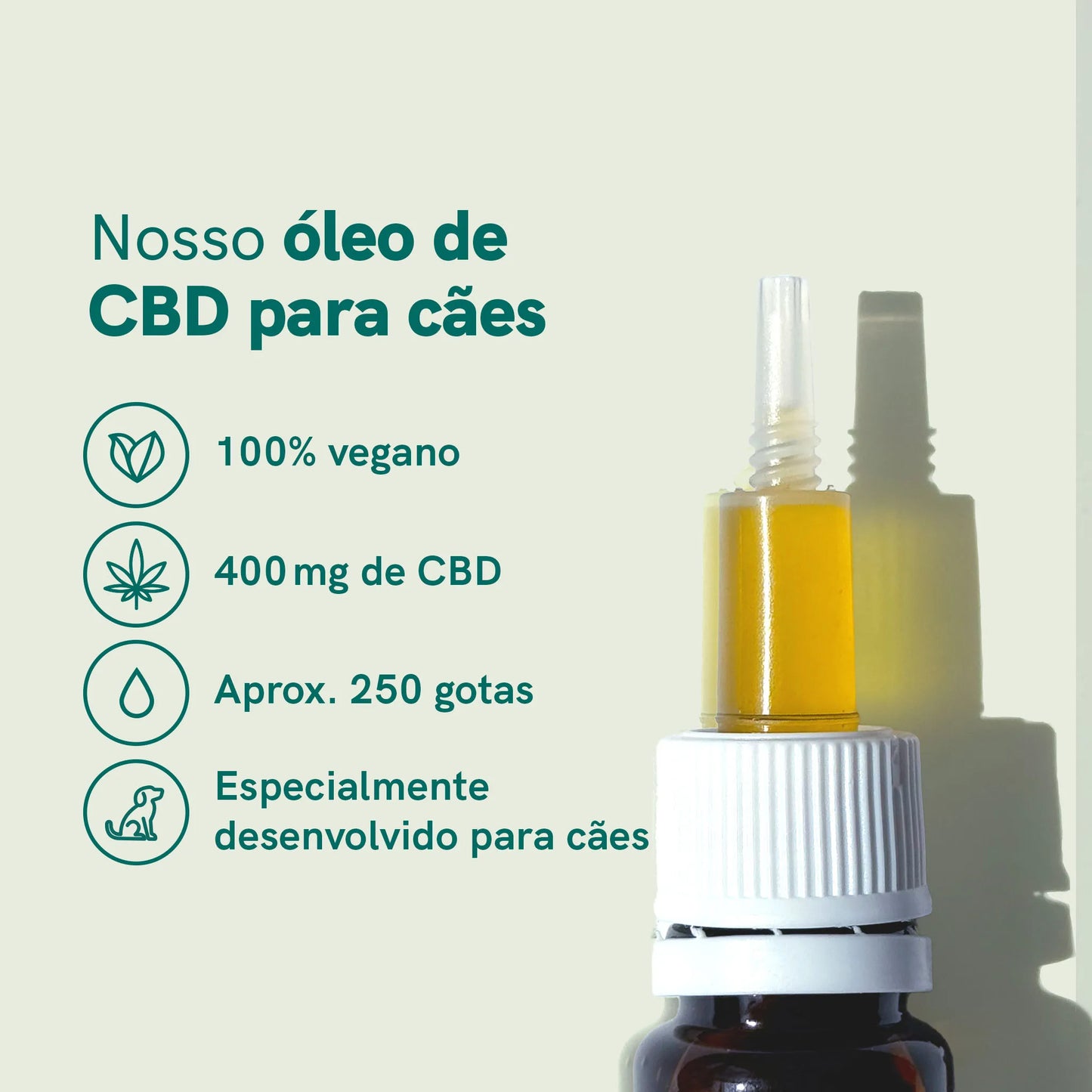 3POR2 Óleo de CBD para Cachorros - Carne (4%)