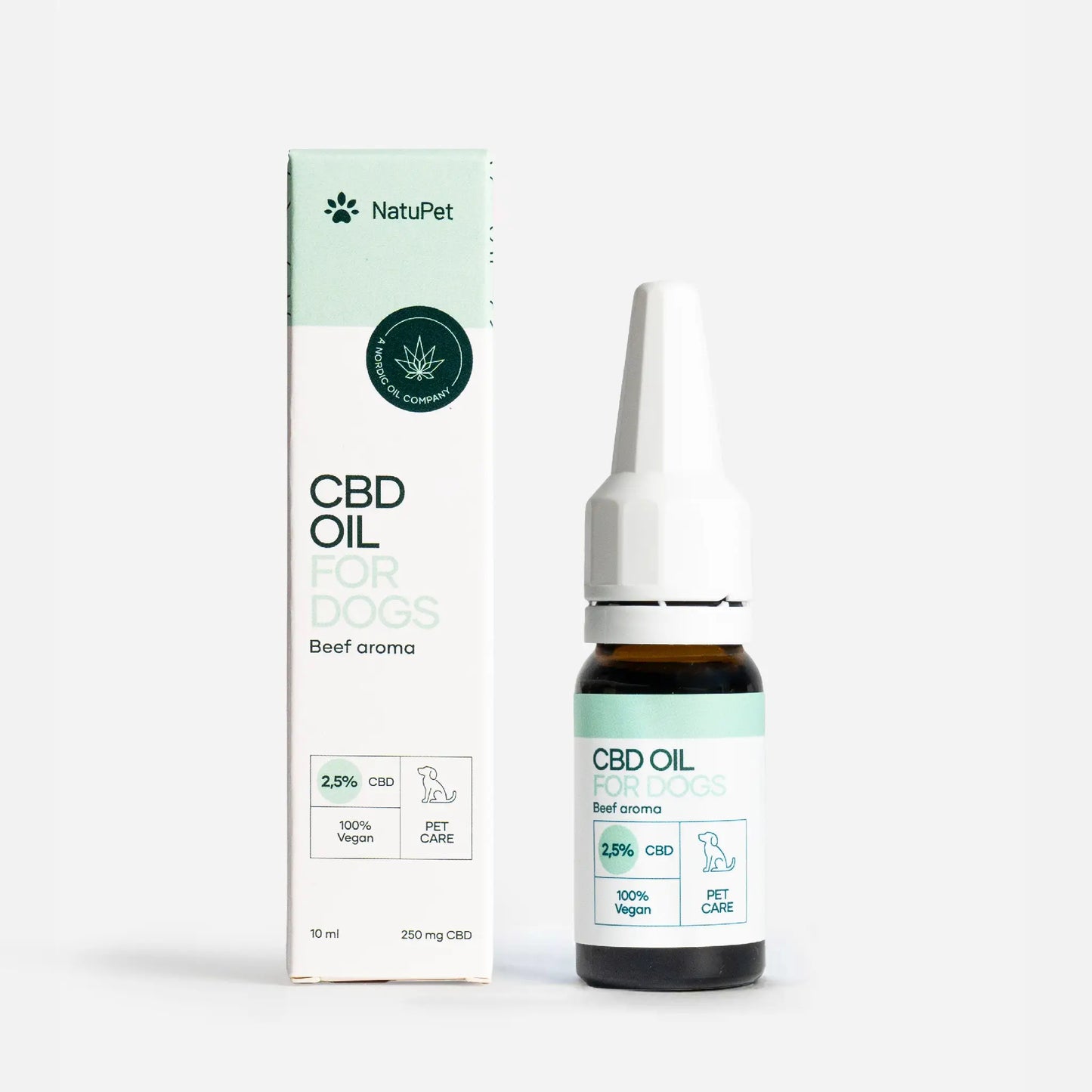 Óleo de CBD para Cachorros - Carne - (2,5%)