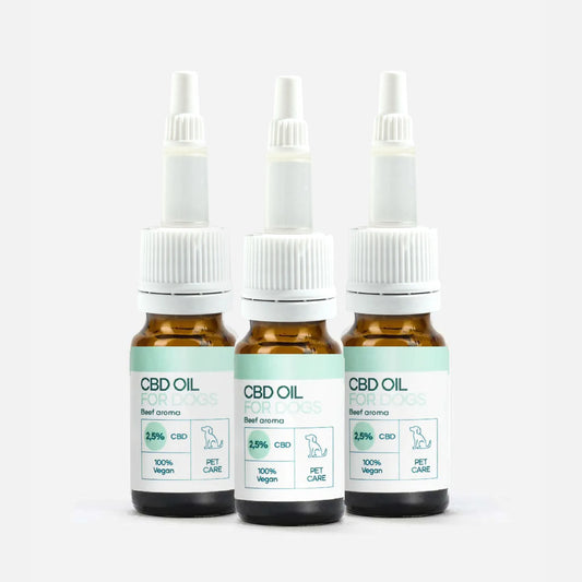 3POR2 Óleo de CBD para Cachorros - Carne - (2,5%)