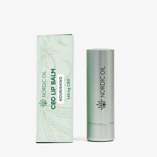 Bálsamo labial CBD com embalagem