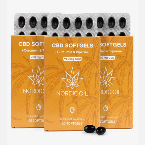 3POR2: Cápsulas de CBD (960mg) com Curcumina